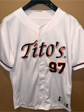 GARB ATHLETICS TITO'S VODKA Sz Medium JERSEY #97  BASEBALL MINT